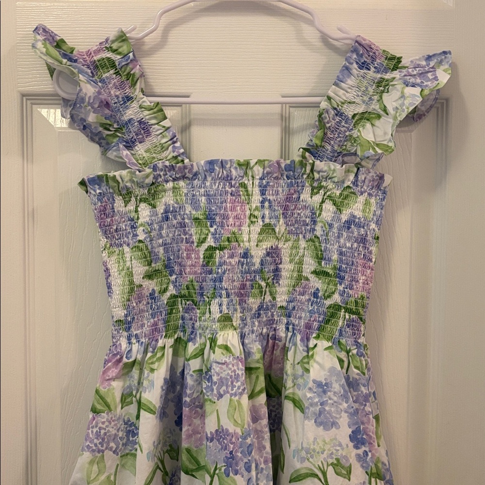 Hill House Elizabeth Nap Dress – Purple Hydrangea – Small - Picture 9 of 10